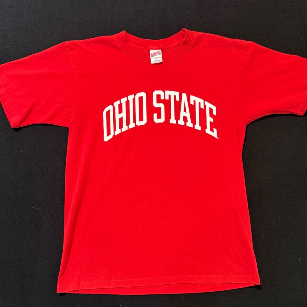 Ohio State Buckeyes Spellout Red Soffe Short Sleeve Mens‎ Medium
